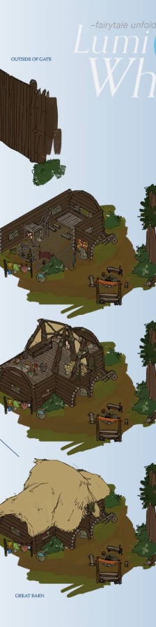 Town of Vagabond Vis Dev Sketches