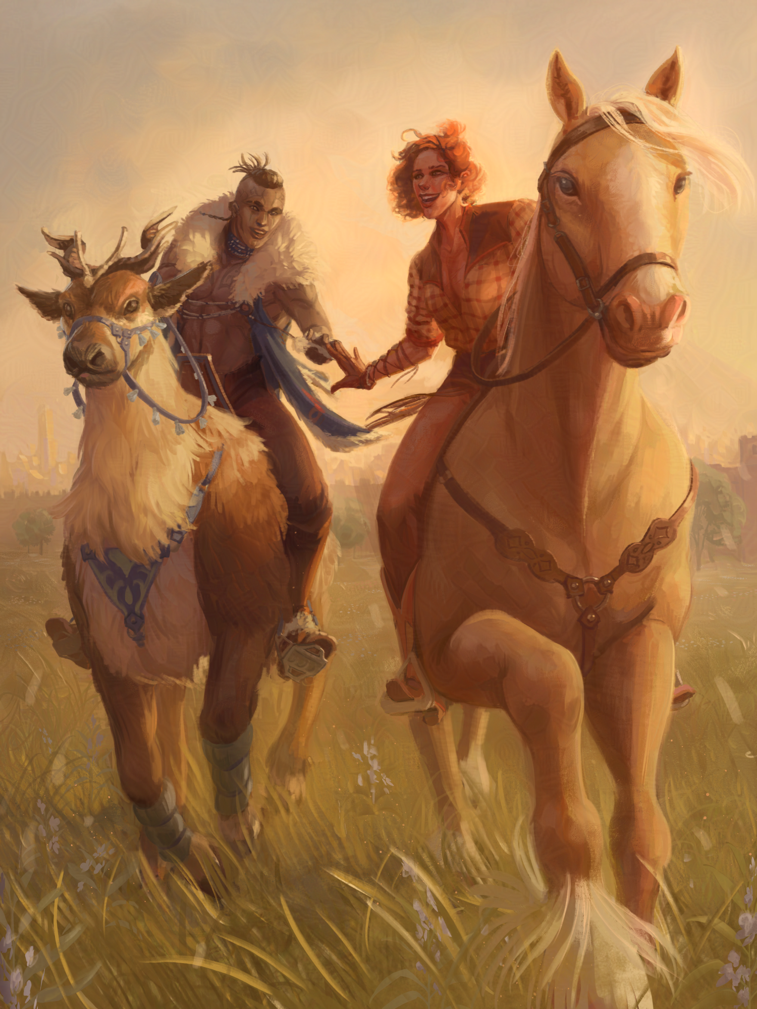 <h3>Riding the Sunset</h3>Personal Art